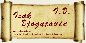 Isak Đogatović vizit kartica